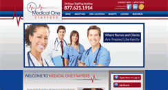 Desktop Screenshot of medicalonestaffers.com